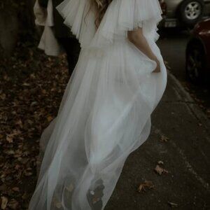 Unique A-Line Wedding Dress